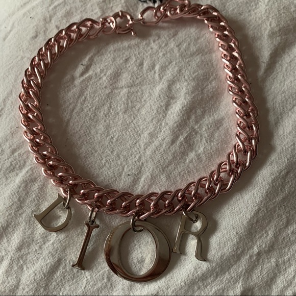 SOLD 💕 Authentic Silver Dior Bag Charm Rework Necklace - Picture 4 of 6